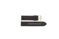 Horlogeband Armani Exchange AX2508 Leder Donkerbruin 22mm