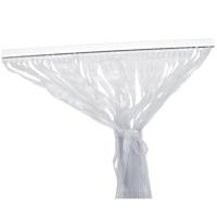 Vliegengordijn - wit - polyester stroken - anti vliegen / insecten gordijn - 90 x 210 cm