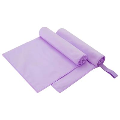Sporthanddoeken 2 pcs Paars 100 x 50 cm Polyester en polyamide