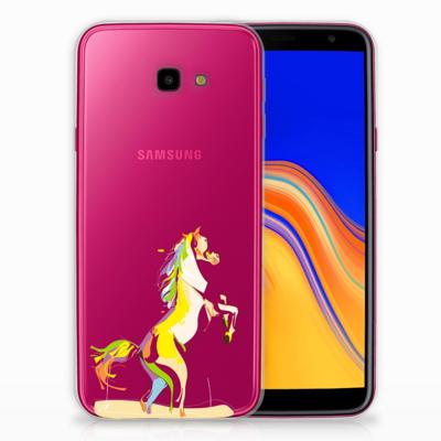 Samsung Galaxy J4 Plus (2018) Telefoonhoesje met Naam Horse Color Samsung Galaxy J4 Plus (2018) Telefoonhoesje met Naam Horse Color