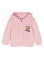 Moschino Kids cardigan à patch Teddy Bear - Rose