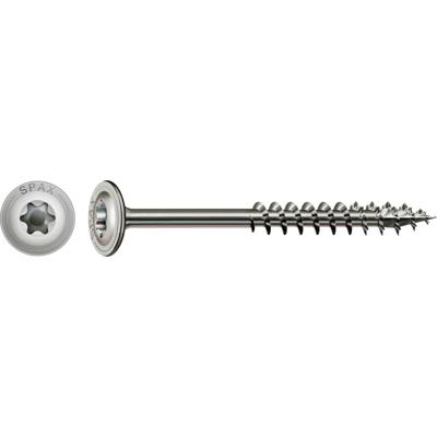SPAX 257000801405 R 88193 m.Spitze/T-STAR TG Houtschroef 8 mm 140 mm Torx, Binnen-T RVS V2A Roestvast 50 stuk(s)