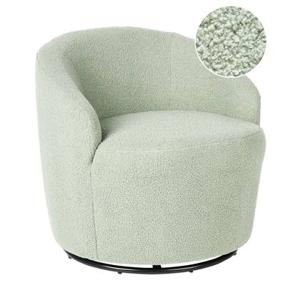 Beliani - DAVIK - Fauteuil - Lichtgroen - Bouclé