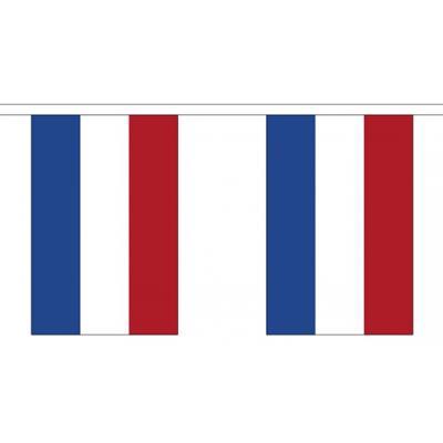 Vlaggenlijn Nederland - 3x - 3 meter - polyester - 10 vlaggetjes - voor binnen en buiten