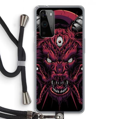 Hell Hound and Serpents: OnePlus 9 Pro Transparant Hoesje met koord