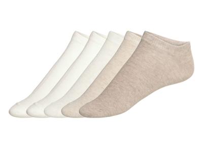 esmara 5 Paar sneakersokken (Crème/beige, 39-42)