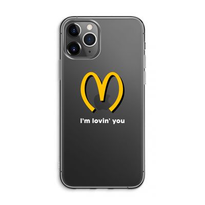 I'm lovin' you: iPhone 11 Pro Max Transparant Hoesje