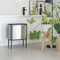 Brabantia 316227 vuilnisbak 34 l Rechthoekig Kunststof, Staal Roestvrijstaal - thumbnail