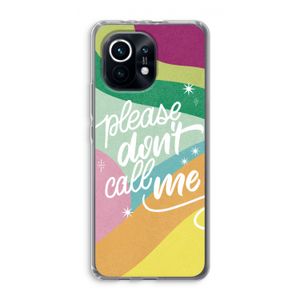 Don't call: Xiaomi Mi 11 Transparant Hoesje