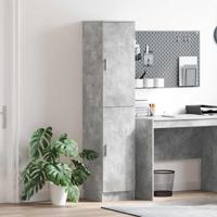 Highboard Betongrijs 35 x 39 x 168 cm Bewerkt hout