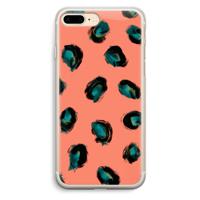 Pink Cheetah: iPhone 7 Plus Transparant Hoesje