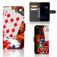 Huawei P10 Lite Wallet Case met Pasjes Casino - thumbnail