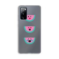Smiley watermeloen: Samsung Galaxy S20 FE / S20 FE 5G Transparant Hoesje