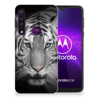 Motorola One Macro | TPU Hoesje | Tijger