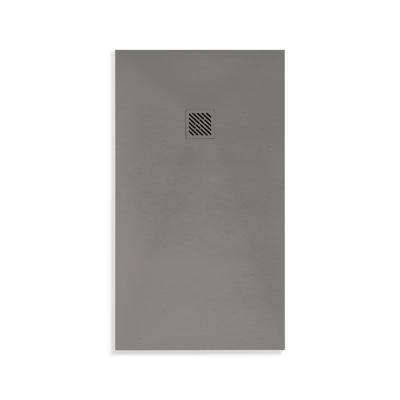 Douchebak BWS Elsa Composiet Anti-slip 90x90x3 cm Mat Grijs
