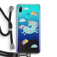 Vliegende eenhoorn: Huawei P Smart (2019) Transparant Hoesje met koord