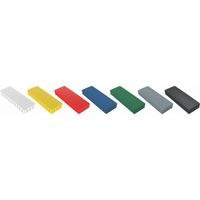 MAUL magneet Solid rechthoek 54x19mm trekkracht 1kg doos 10 assorti 12 stuks