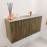 Toiletmeubel Mondiaz Joya Dlux | 80 cm | Meubelkleur Dusk | Faye wastafel Opalo Wasbak Midden | 1 kraangat Toiletmeubel Mondiaz Joya Dlux | 80 cm | Meubelkleur Dusk | Faye wastafel Opalo Wasbak Midden | 1 kraangat