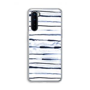 Ink Stripes: OnePlus Nord Transparant Hoesje