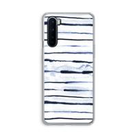 Ink Stripes: OnePlus Nord Transparant Hoesje - thumbnail