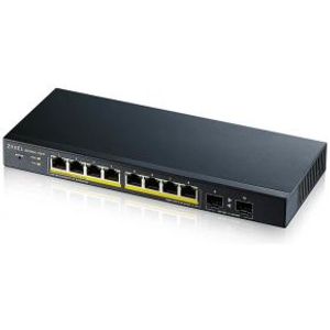 Zyxel GS1900-10HP Managed L2 Gigabit Ethernet (10/100/1000) Power over Ethernet (PoE) Zwart