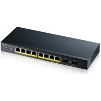Zyxel GS1900-10HP Managed L2 Gigabit Ethernet (10/100/1000) Power over Ethernet (PoE) Zwart