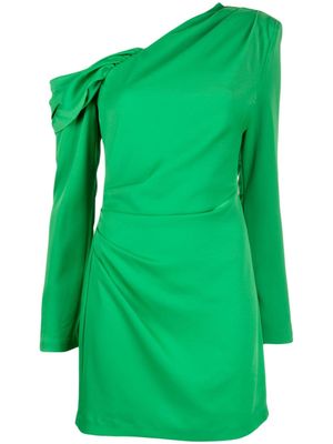 MISHA robe courte Cormac à une épaule - Vert