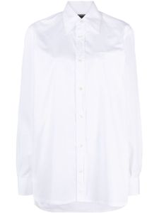 10 CORSO COMO chemise en coton à manches longues - Blanc