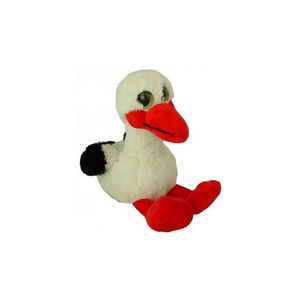 Pluche ooievaar knuffel 18 cm