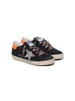 Golden Goose Kids baskets Superstar en daim - Noir