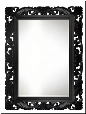 Decoratieve Handgestoken spiegel Fender Zwart