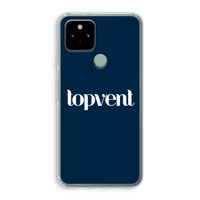 Topvent Navy: Google Pixel 5 Transparant Hoesje