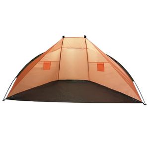 Beachshelter strandtent summertime oranje 270 x 120 cm