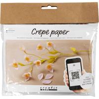 Creativ Company Mini hobbyset crêpepapier, kersentak, crêpe-verhouding: 180%, 1 doos