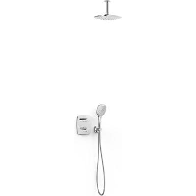 Regendouche set Tres Canigó | Inbouw | Thermostaatkraan | 2-weg || Chroom