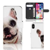 Apple iPhone X | Xs | Telefoonhoesje | Met pasjeshouder | Franse Bulldog