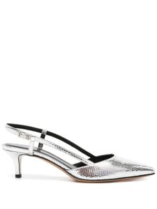 ISABEL MARANT escarpins Pilia 55 mm en peau de lézard - Argent