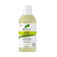 Dr Organic Tea Tree Oil Purifying Mouth Wash 500ML - thumbnail