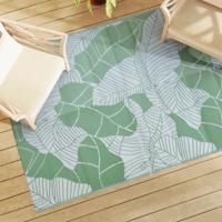 VidaXL Buitenkleed arakil 140x200 cm polypropeen groen VidaXL Buitenkleed arakil 140x200 cm polypropeen groen