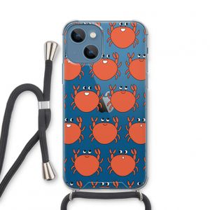 Krab: iPhone 13 mini Transparant Hoesje met koord