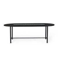 Warm Nordic Be My Guest tafel 220 zwart eiken met groen detail