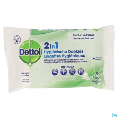 Dettol 2in1 Hygienische Doekjes 12