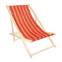Strandstoel streep - oranje/roze - 92x82x58 cm Strandstoel streep - oranje/roze - 92x82x58 cm