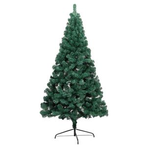 The Living Store Kunstkerstboom - Groen - 68 cm breed - Met LED-verlichting