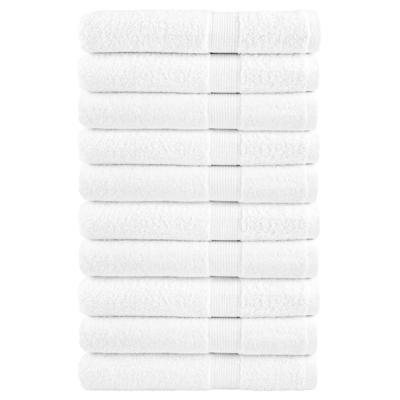 VidaXL Handdoeken solund 10 st 600 g/m² 100x200 cm wit