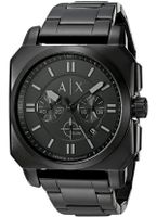 Horlogeband Armani Exchange AX1651 Staal Zwart 26mm