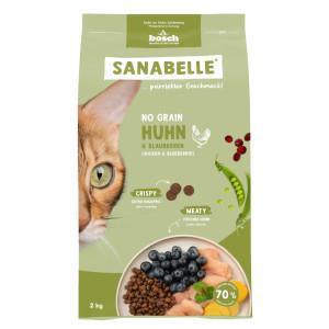 Sanabelle No Grain met kip en bosbessen graanvrij kattenvoer 2 kg