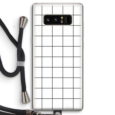 Rooster: Samsung Galaxy Note 8 Transparant Hoesje met koord