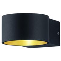 LED Wandlamp Rond 4W Warm Wit 3000K Mat Zwart Aluminium OSRAM