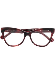 LIU JO lunettes de vue à monture papillon - Rouge